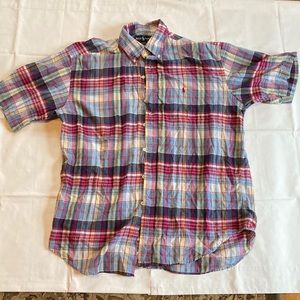 Ralph Lauren button up short sleeve shirt men’s large